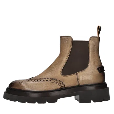 Santoni Boots In Brown