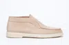 Santoni Slip-on Sneakers With Rubber Sole And Suede Finish In Pink