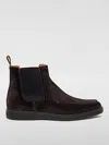 Santoni Suede Ankle Boots In Grau