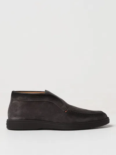 SANTONI CHUKKA BOOTS SANTONI MEN COLOR GREY,F96402020