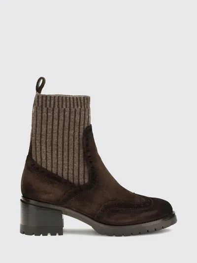 Santoni Boots Woman In Brown