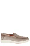 Santoni Botanist Moccasin In Neutrals