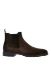 Santoni Brown Suede Chelsea Boots