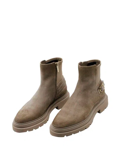 Santoni Ankle Boots In Brown