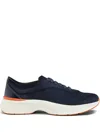 Santoni Bounce Lace-up Sneakers In Blue