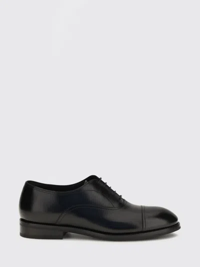 Santoni Brogue Shoes Men In Black