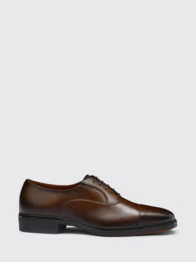 Santoni Brogue Shoes Men  In Brown