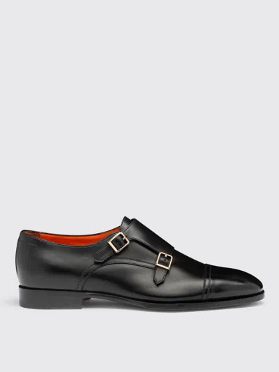 Santoni Brogue Shoes  Men Color Black