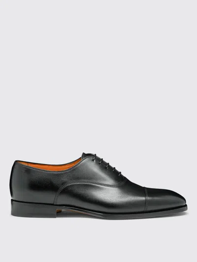 SANTONI BROGUE SHOES SANTONI MEN COLOR BLACK,G85250002