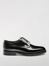 Santoni Man Lace-up Shoes Black Size 9 Leather In Schwarz
