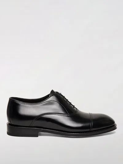 Santoni Brogue Shoes  Men Color Black In Schwarz