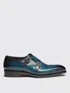 Santoni Brogue Shoes  Men Color Blue In Blue