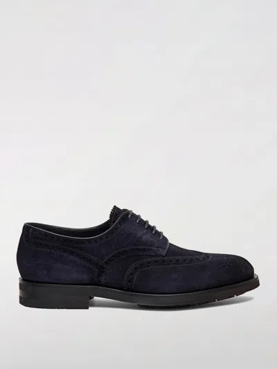Santoni Brogue Shoes  Men Color Blue In Blau
