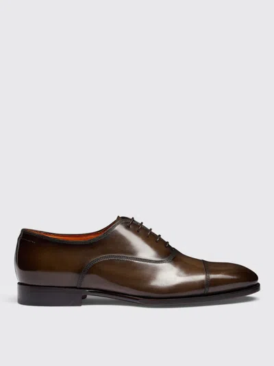 SANTONI BROGUE SHOES SANTONI MEN COLOR BROWN,G85250032