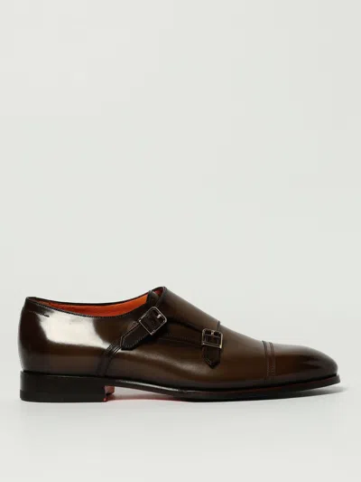 SANTONI BROGUE SHOES SANTONI MEN COLOR BROWN,H20542032