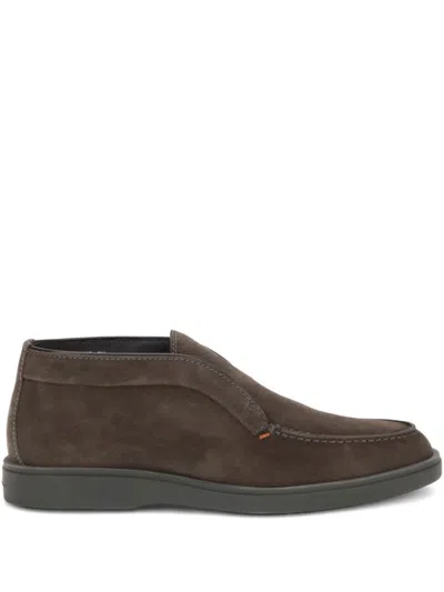 SANTONI BROWN DESERT BOOTS