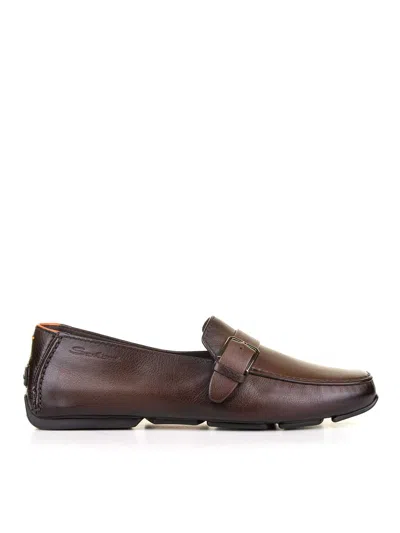 SANTONI MOCASINES - GRIS