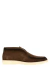 Santoni Men's Detroit Slip-on Suede Chukka Boots In Brown
