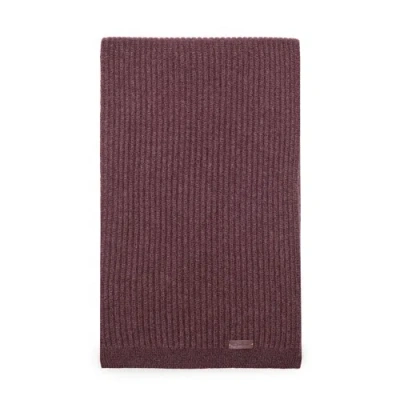 Santoni Burgundy Cashmere Scarf Mosto Red