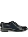 Santoni Cap-toe Lace-up Oxford Shoes In Black