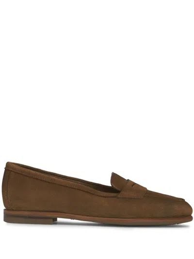 Santoni Carla Loafers In 褐色