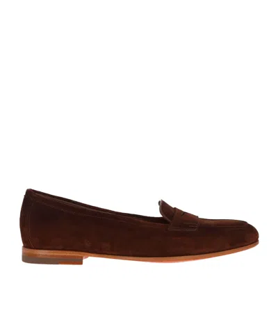 Santoni Carla Loafers In Brown