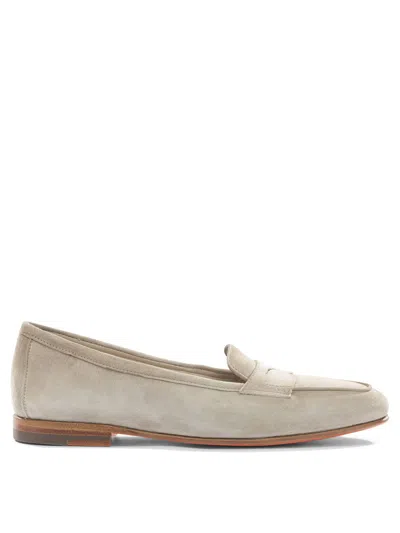 Santoni "carla" Loafers In Gray
