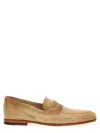 Santoni Beige Carlo Loafers In Beige