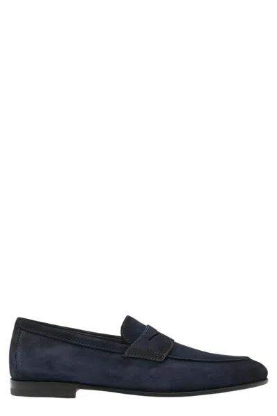 Santoni Carlos Loafer In Blue