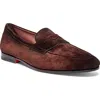 Santoni Carlos Penny Loafer In Brown