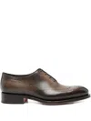 Santoni Carter Brogue-detailing Oxford Shoes In Brown