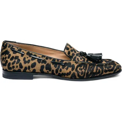 Santoni Cavallino Leather Tassel Loafer In Multi