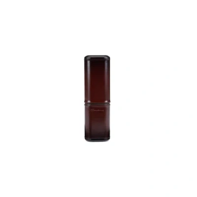 Santoni Cohiba Cigar Case In Cedar Wood Covered In Brown Leather Urbino Brown In Burgundy
