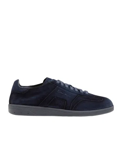 Santoni Dbs Oly Low-top Sneakers In Blue