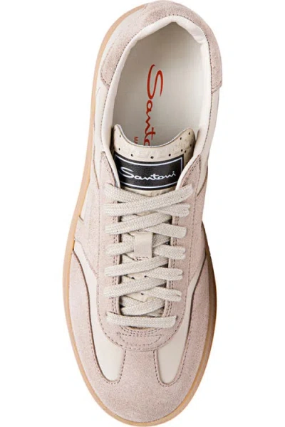 Santoni Dbs Oly Sneaker In Natural