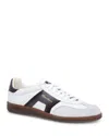 Santoni Round Toe Low-top Casual Shoes In White