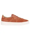 Santoni Dbs Sf6 Double Buckle Sneakers In Brown