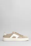 Santoni Dbs1 Sneakers In Taupe Suede In Brown