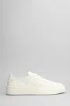 Santoni Leather Sneakers With Double Buckle-inspired Sides In White