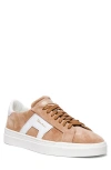 Santoni Man Sneakers Sand Size 7 Leather In Beige