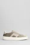 Santoni Dbs1 Sneakers In Grey Suede