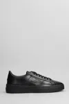 Santoni Double Strap Low-top Sneakers In Black