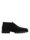 Santoni Desert Boot In Black