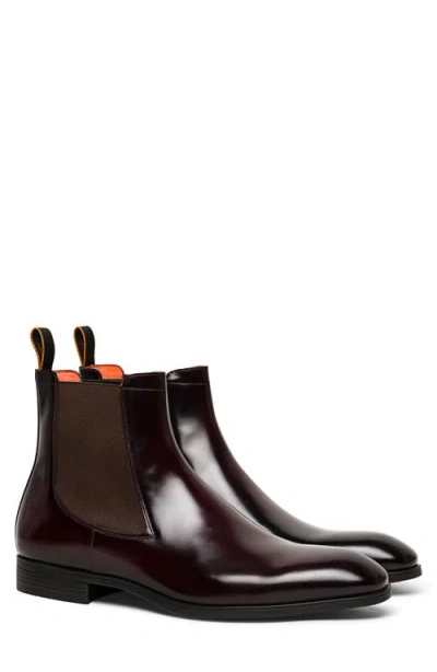 Santoni Detoxify Chelsea Boot In Burgundy