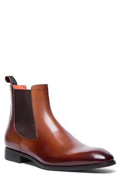 Santoni Detoxify Chelsea Boot In Brown