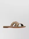 Santoni Didi Double Strap Flat Sole Slippers