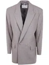 Filippa K Flannel Blazer Double-breasted Jacket