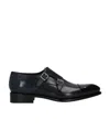 Santoni Ira Double Monk Strap Shoe In Black
