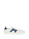 Santoni Double Buckle Low-top Sneakers In White