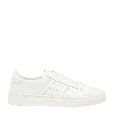 SANTONI SANTONI DOUBLE BUCKLE LACE-UP SNEAKERS